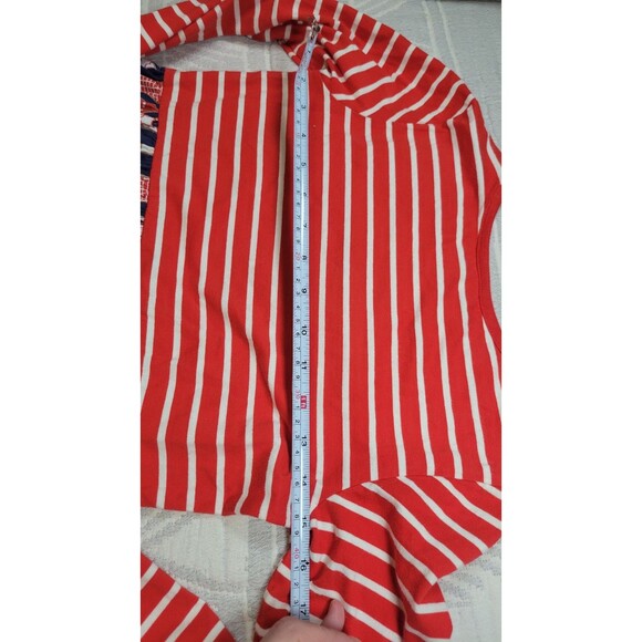 Hanna Andersson Holiday Play Dress – Red Stripes & Gingerbread Village Print - Picture 7 of 10